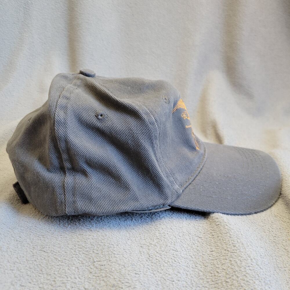NRA Eagle Hap Cap One Size Copper Embroidered Logo Adjustable Cotton Eyelets - Picture 4 of 8